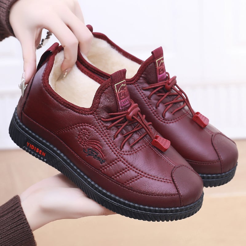 Moterys žieminiai sniego batai, su fliso pamušalu šilumai, atsparūs vandeniui, neslidus padas, Velcro užsegimas.