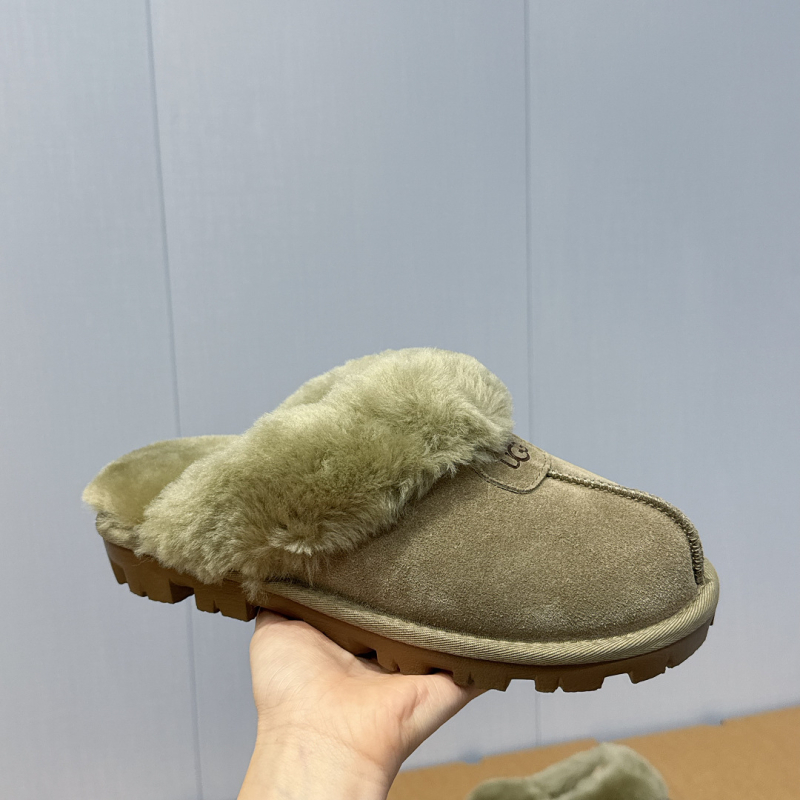 Домашни чехли с вълнена подплата, закрити пръсти, набук горна част, EVA подметка, звезден мотив