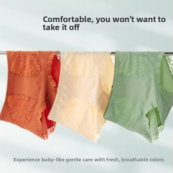 Sieviešu augsta vidukļa neilona biksītes ar vēdera kontroli un gūžu pacelšanu, kokvilnas oderējums starp intīmām zonām