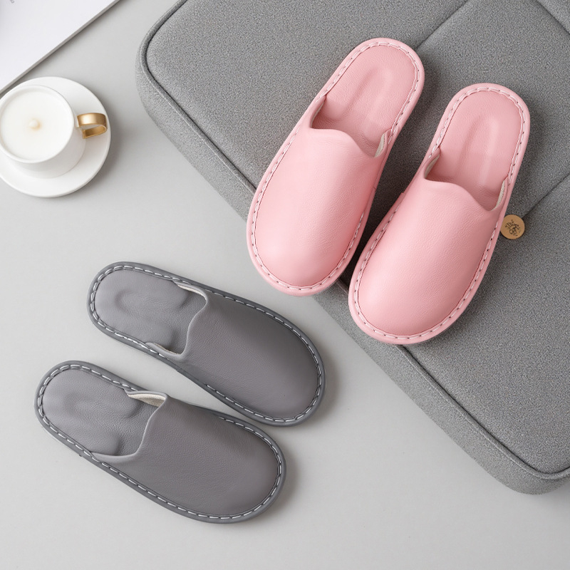 Sandale Baotou din piele de vită, partea superioară din piele de vită de primă calitate, talpă din tendon de vițel, antiderapante, respirabile, pentru uz interior