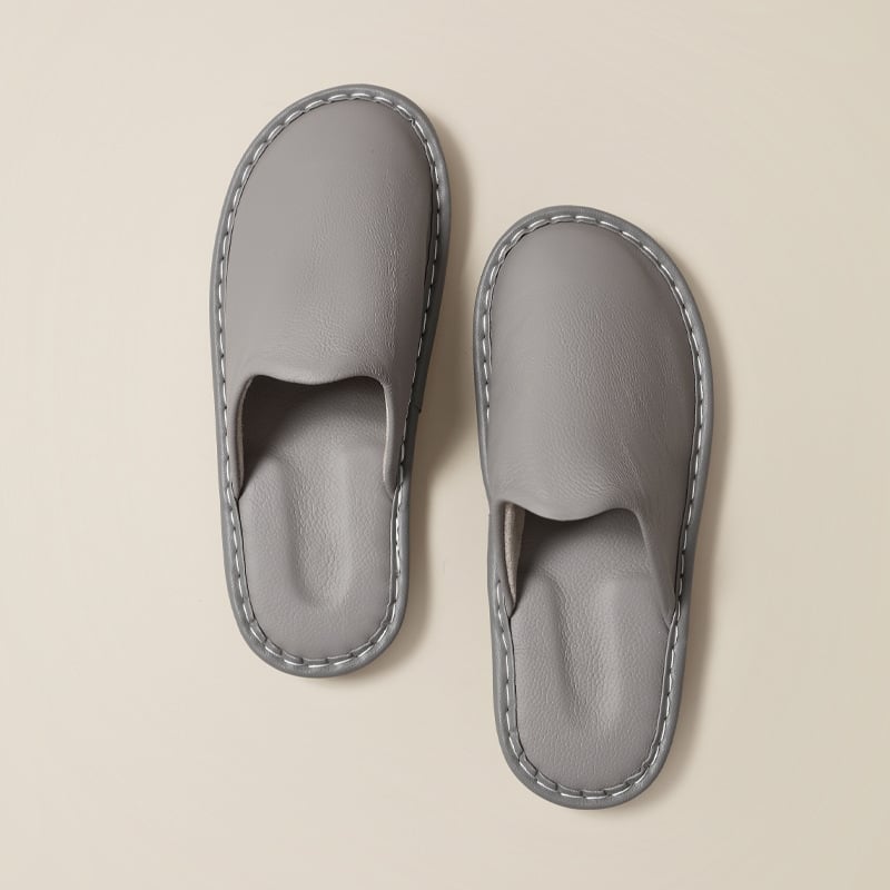 Sandale Baotou din piele de vită, partea superioară din piele de vită de primă calitate, talpă din tendon de vițel, antiderapante, respirabile, pentru uz interior