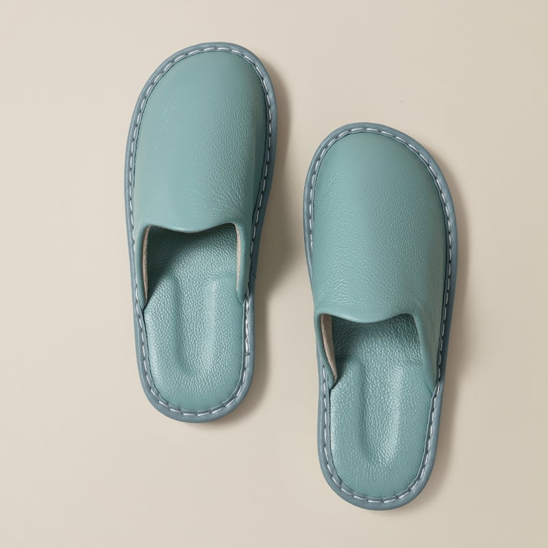 Sandale Baotou din piele de vită, partea superioară din piele de vită de primă calitate, talpă din tendon de vițel, antiderapante, respirabile, pentru uz interior