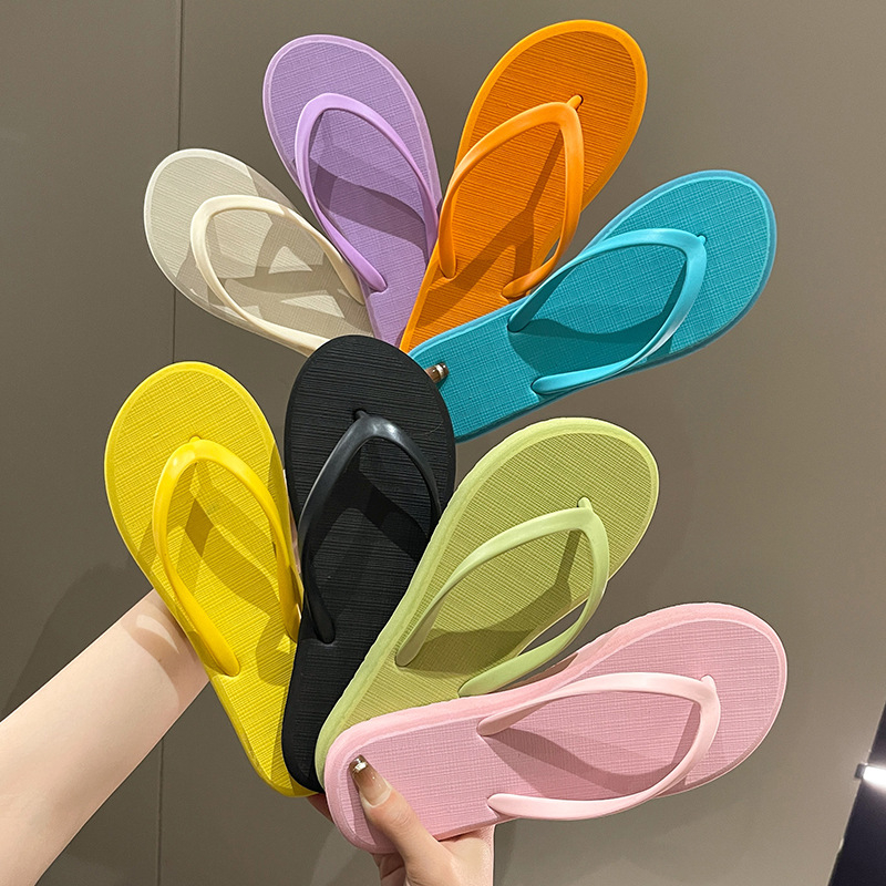 Ženske flip-flop sandale za ljeto – jednostavan jednobojni dizajn za plažu