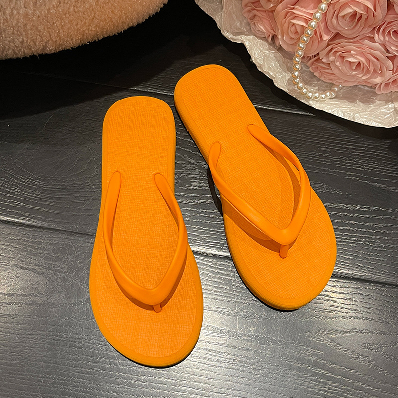 Ženske flip-flop sandale za ljeto – jednostavan jednobojni dizajn za plažu