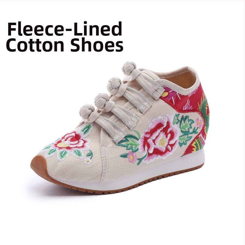 Naistele lõuzenahad lillekirjaga, fliisvooder, keskmise kõrgusega ülaosa, komposiitpõhi