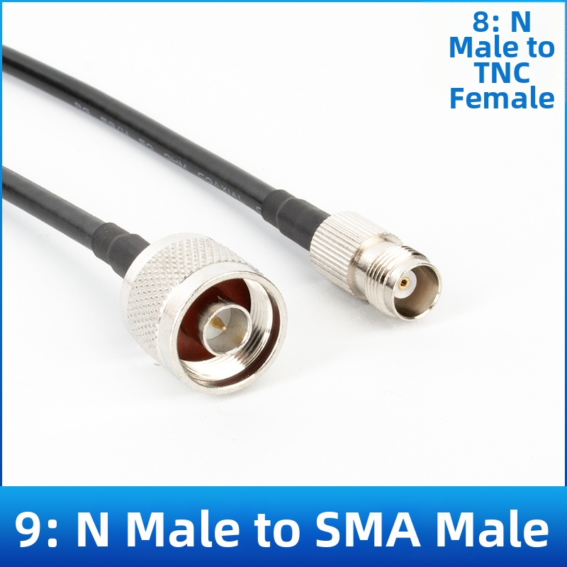 Antenas pagarinājuma līnija, modeļa 50-3, RF kabelis, apvalks: Cits, savienotāji: N/M/TNC/BNC/SMA, GPS/radio/mikrofona lietošanai