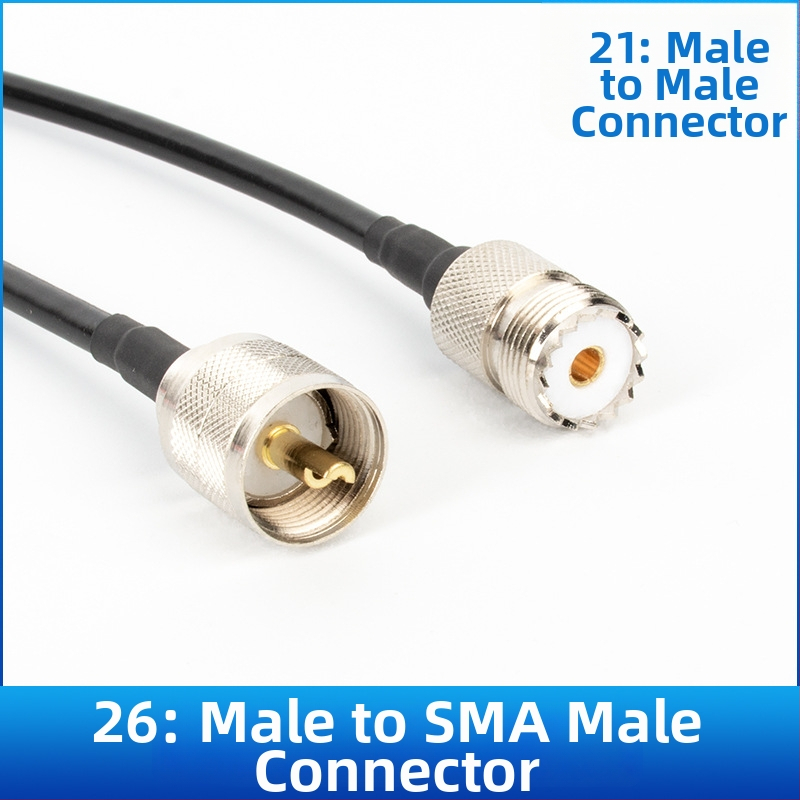 Antenas pagarinājuma līnija, modeļa 50-3, RF kabelis, apvalks: Cits, savienotāji: N/M/TNC/BNC/SMA, GPS/radio/mikrofona lietošanai