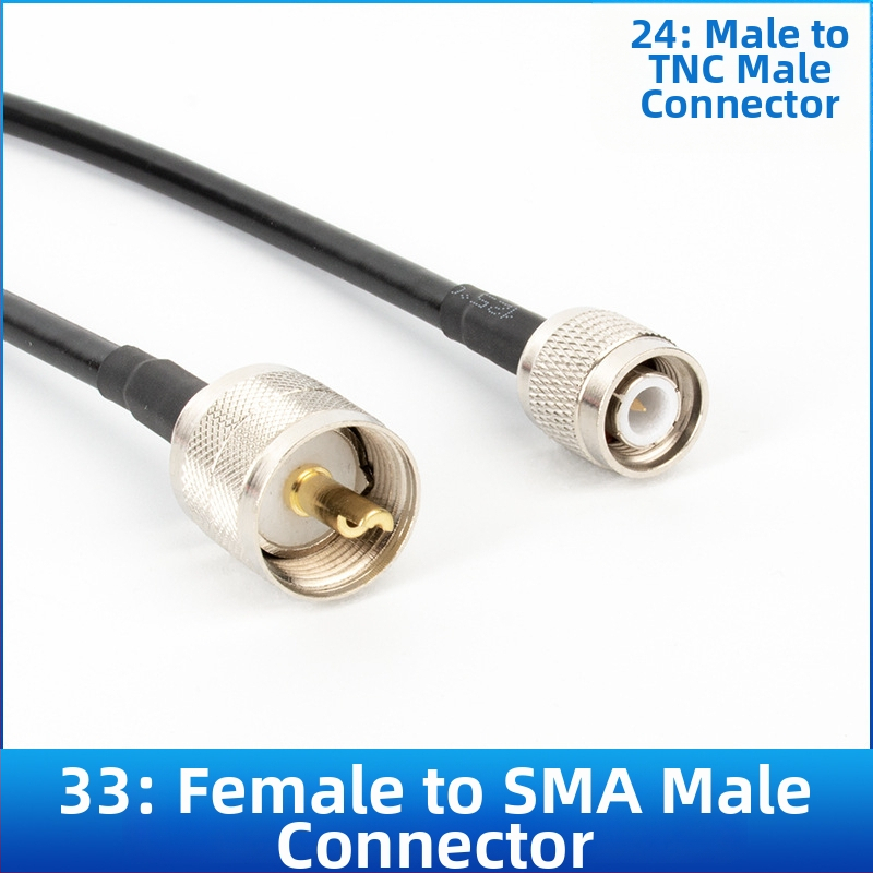 Antenas pagarinājuma līnija, modeļa 50-3, RF kabelis, apvalks: Cits, savienotāji: N/M/TNC/BNC/SMA, GPS/radio/mikrofona lietošanai