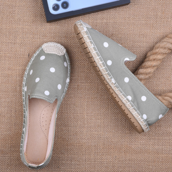 Ženske Fisherman tenisice od lana, okrugli nos, slip-on, gumeni potplat, prozračne