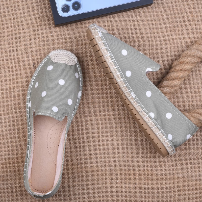 Ženske Fisherman tenisice od lana, okrugli nos, slip-on, gumeni potplat, prozračne