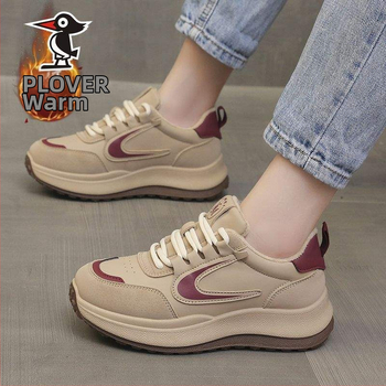 Sieviešu Slip-On kurpes, bieza zole, pretslīdēšana, fleece odere, vieglas