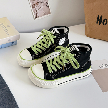 Naiste kanvasjalanõud madala ülemusega, vulkaniseeritud kummist talla, hingav puuvillane vooder