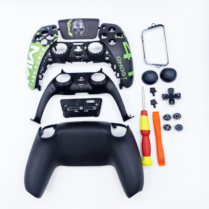 PS5 keičiamasis korpusas su vandens lipduku, plastikas, skirtas PS5 valdikliui