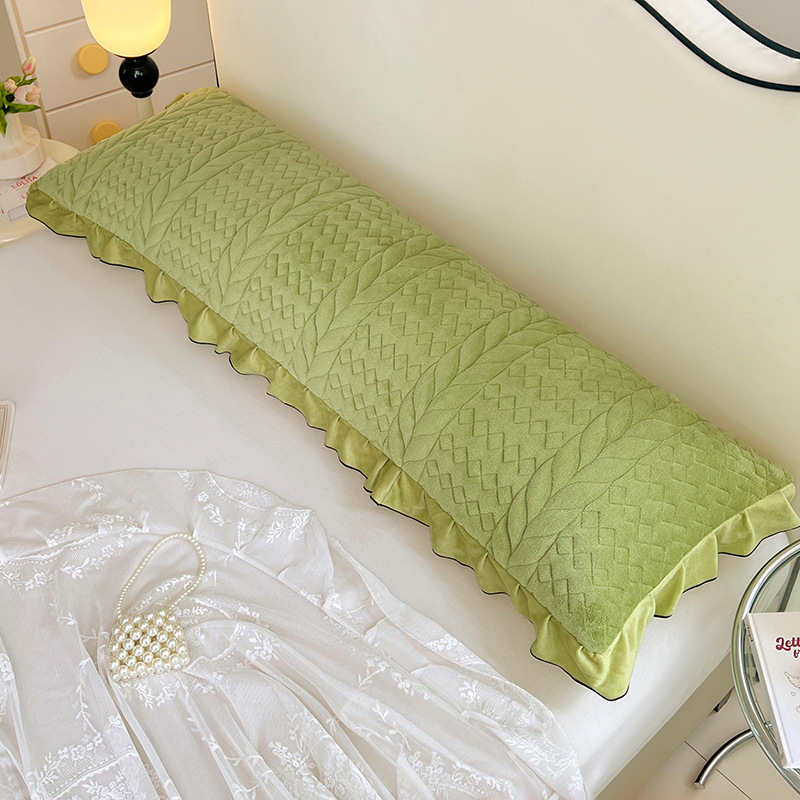 Navlaka za jastuk od mliječnog velura s kviltingom za parove — tkanina 40s, reaktivno bojanje