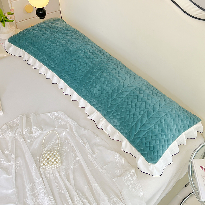 Navlaka za jastuk od mliječnog velura s kviltingom za parove — tkanina 40s, reaktivno bojanje