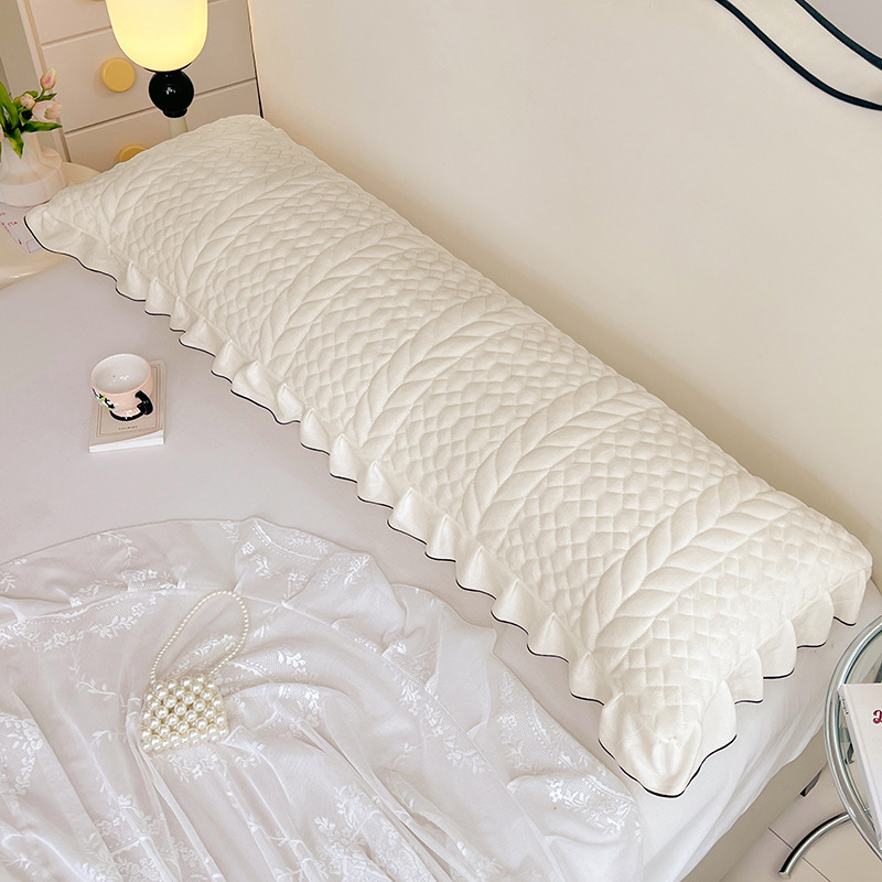 Navlaka za jastuk od mliječnog velura s kviltingom za parove — tkanina 40s, reaktivno bojanje