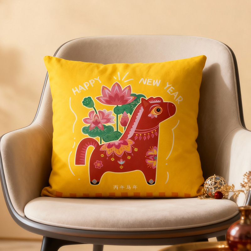 Αστείο μαξιλάρι με πυρήνα PP βαμβάκι, κάλυμμα από βρεφικό φλίς με ψηφιακή εκτύπωση για καναπέ