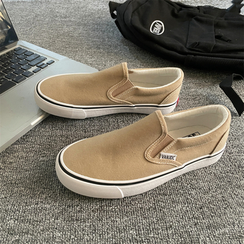 Unisex lõuendist tossud igapäevaseks kandmiseks, madal ülemine, Slip-on, vulkaniseeritud kummist tald, hingavad, vabaaja stiil