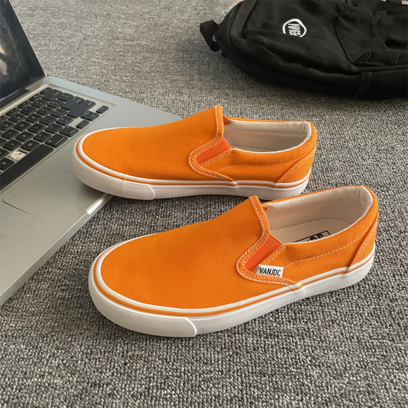 Unisex lõuendist tossud igapäevaseks kandmiseks, madal ülemine, Slip-on, vulkaniseeritud kummist tald, hingavad, vabaaja stiil