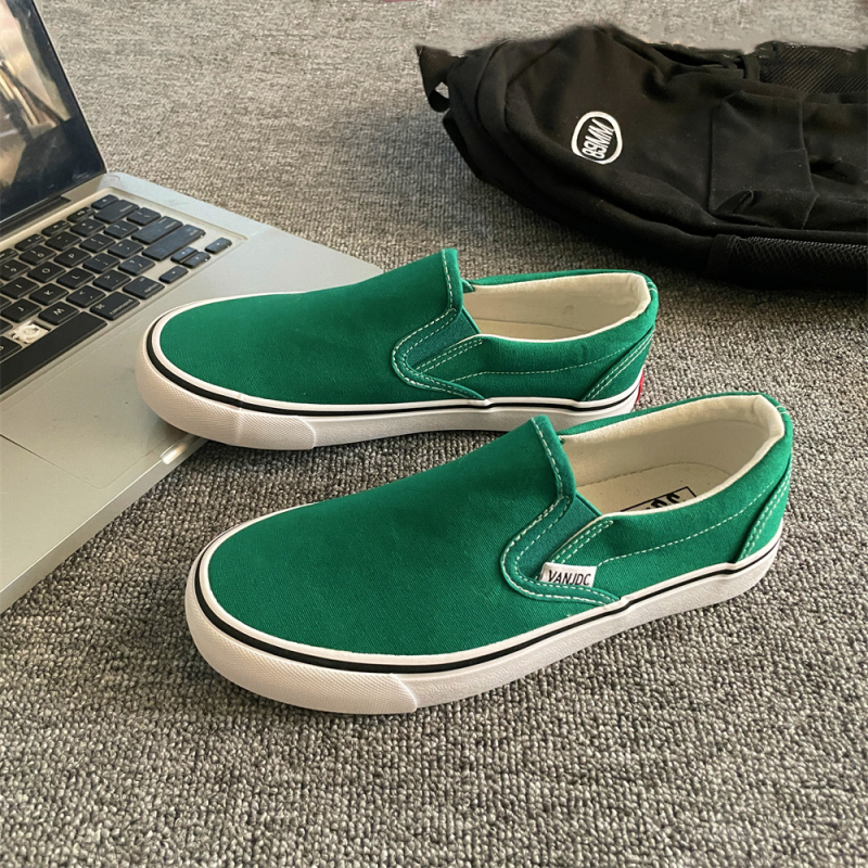 Unisex lõuendist tossud igapäevaseks kandmiseks, madal ülemine, Slip-on, vulkaniseeritud kummist tald, hingavad, vabaaja stiil