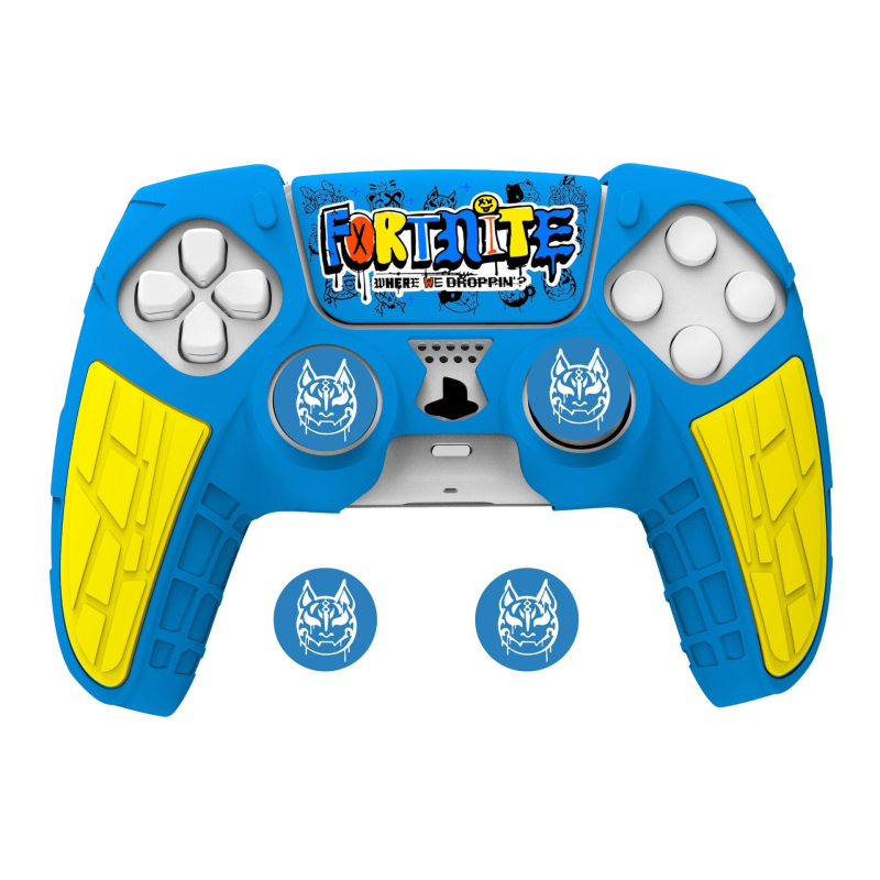 PS5 silikono apsauginis dėklas su raštais – Kamuflazė, Vandens pernešimas; Priešslydžio funkcija, Modelis UX-009-01