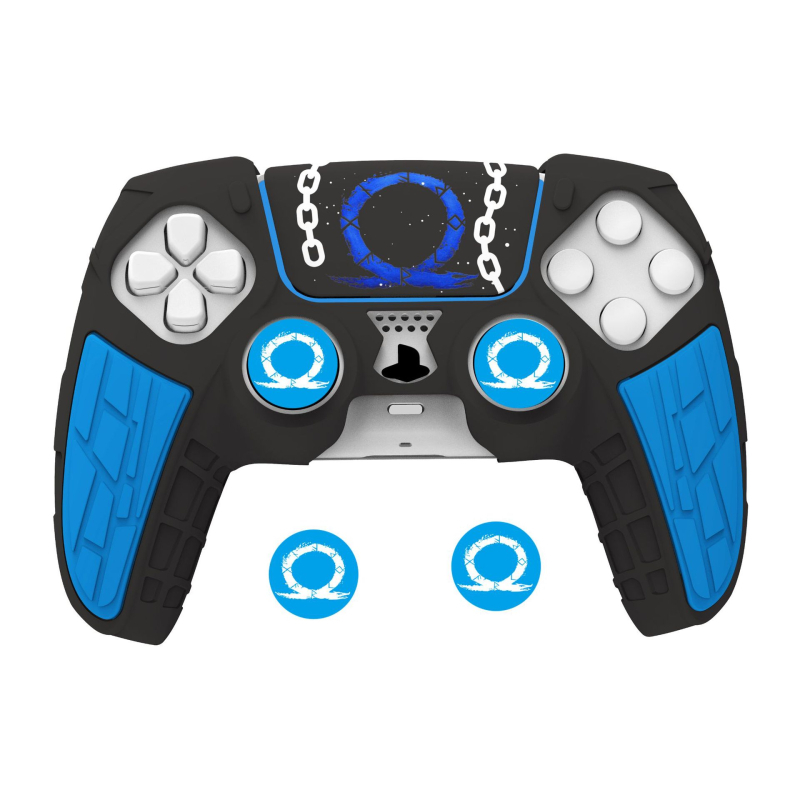 PS5 silikono apsauginis dėklas su raštais – Kamuflazė, Vandens pernešimas; Priešslydžio funkcija, Modelis UX-009-01