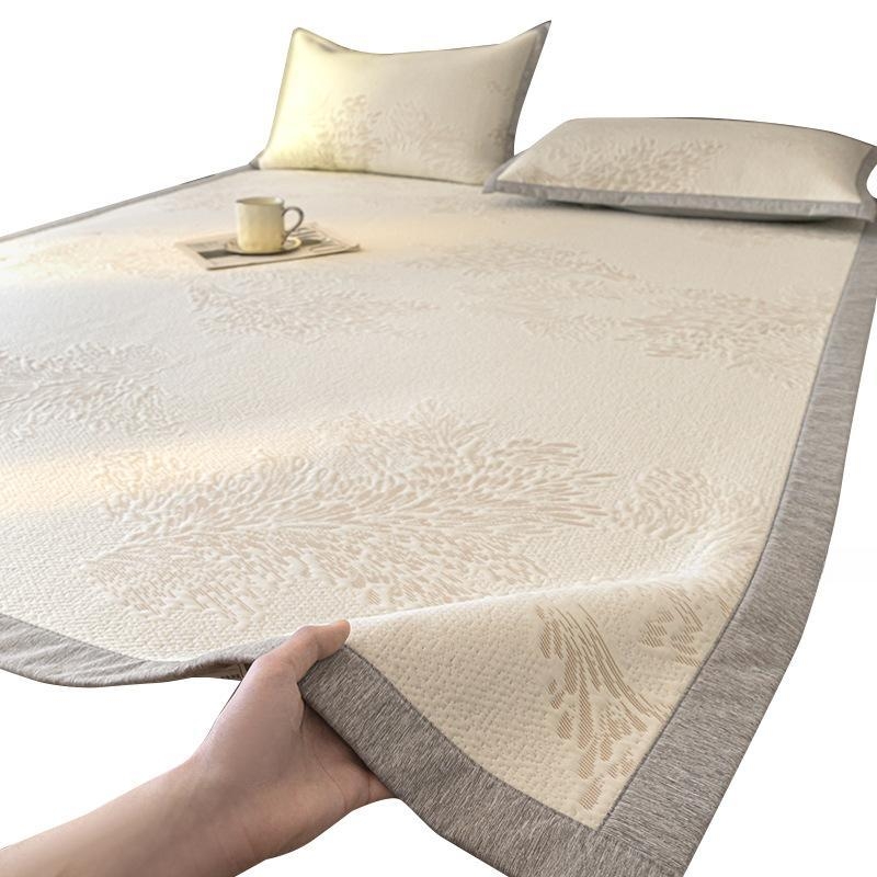 Ice Silk prostirke set, sklopivi stil, novi kineski stil, tiskano tkanje, kemijska vlakna