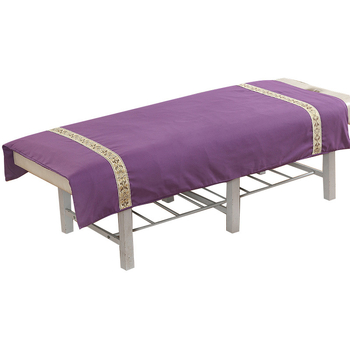 Szépségszalon ágyakhoz való quilt huzat – egyszínű poliészter-pamut anyag, reaktív nyomtatás és festés, téli vastagodás