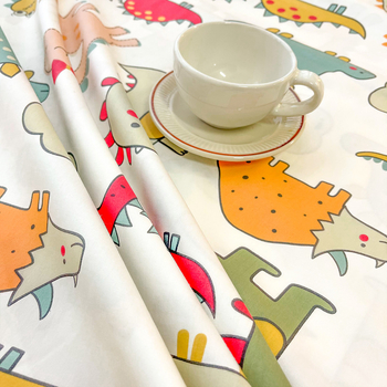 Laste voodi kate - 60S satiin, pikkade kiududega puuvill, reaktiivne trükkimine, Jet õmblus, 3-osaline komplekt