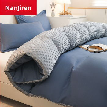 Paplanhuzat fleece béléssel, tej velúr és korall velúr, akril szálból, 4 részes készlet