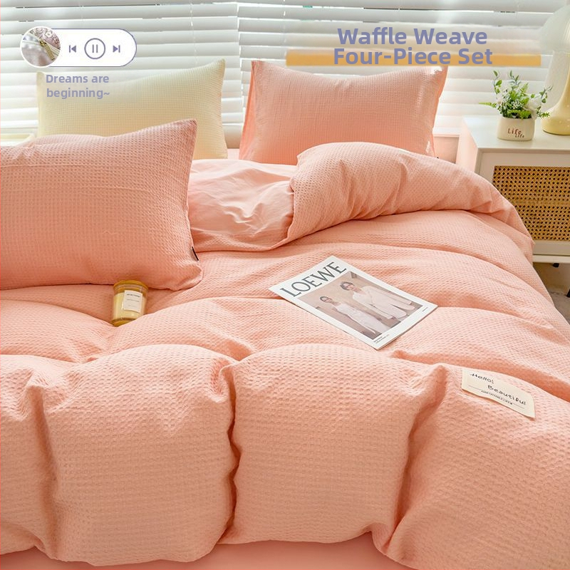 Četverodjelni set posteljine, Jacquard tkanje, reaktivno ispisivanje, stil plahte i europski stil, materijal 96–100%