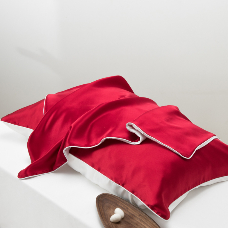 Jastućnica od 100% svile Mulberry, 16 momme, rub omota (envelope-edge), reaktivno bojanje, za jednu jastučić