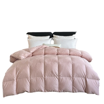 100% pamutból készült, 120-Count jacquard dupla rétegű paplanhuzat, önkitöltő tollbetéttel és töltőcsővel — geometriai mintázat