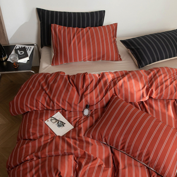 Premium set posteljine od 100 niti combanog dugog vlakna pamuka, četiri dijela, koži prijateljan