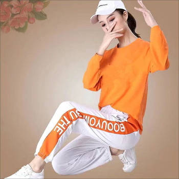 Ženski hlačasti kostim s geometrijskim uzorkom, dugi rukavi, poliester, jesen 2025