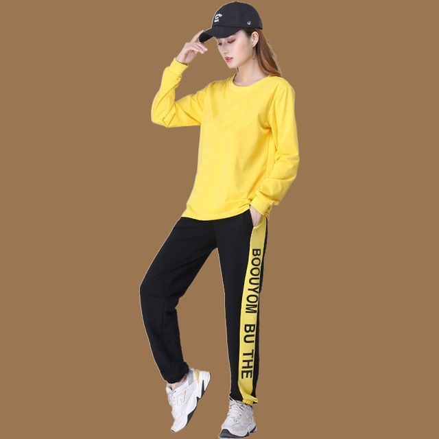 Ženski hlačasti kostim s geometrijskim uzorkom, dugi rukavi, poliester, jesen 2025