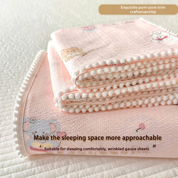 Kolmeosaline voodipesu komplekt polüestrist, multikas muster, Twill kangas, reaktiivne trükkimine ja värvimine, sobib kõigile aastaaegadele, kaasaegne minimalistlik stiil