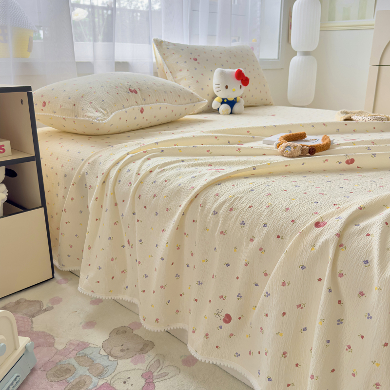 Kolmeosaline voodipesu komplekt polüestrist, multikas muster, Twill kangas, reaktiivne trükkimine ja värvimine, sobib kõigile aastaaegadele, kaasaegne minimalistlik stiil