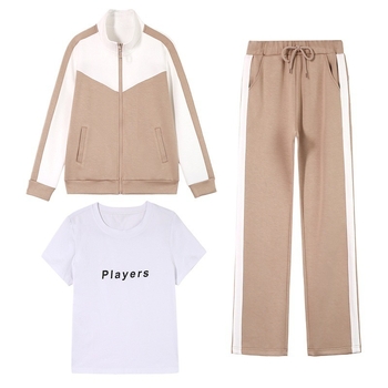 Ženski opušteni kostim s kardiganom i hlačama, 3D uzorak, jesen 2024, pamuk-elastan smjesa