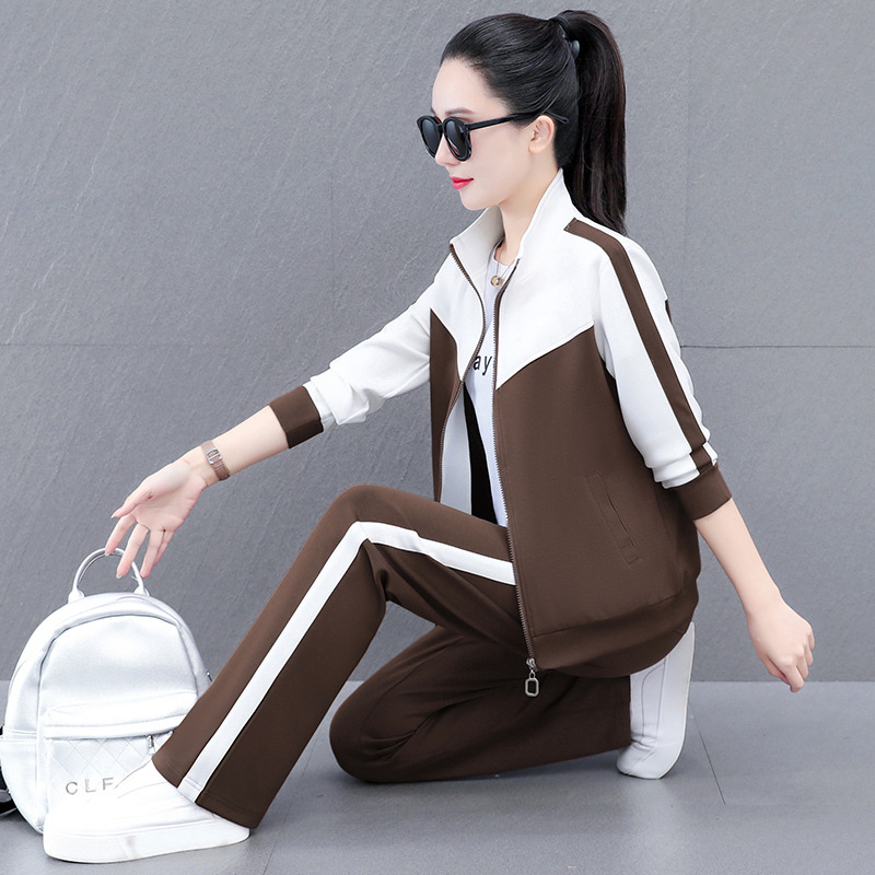 Ženski opušteni kostim s kardiganom i hlačama, 3D uzorak, jesen 2024, pamuk-elastan smjesa