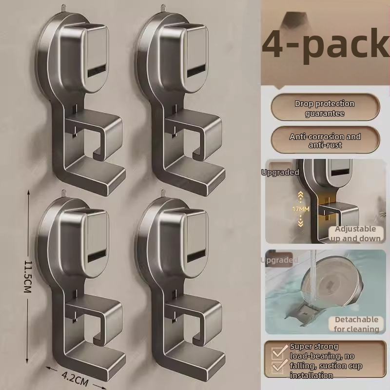 Vannas istabas sienas organizētājs izlietnei un vannai ar stipru sūkņa kausu – ABS, Daudzfunkcionāls, 1 līmenis