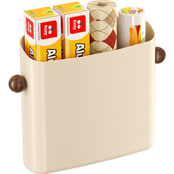 Magnētiska ledusskapja sienas uzglabāšanas plaukts, ABS materiāls, modelis Ym.7257, uzstādīšana bez urbuma, sānu virtuves organizētājs