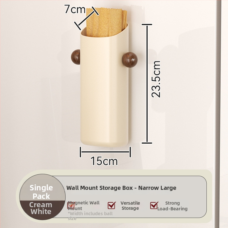 Magnētiska ledusskapja sienas uzglabāšanas plaukts, ABS materiāls, modelis Ym.7257, uzstādīšana bez urbuma, sānu virtuves organizētājs