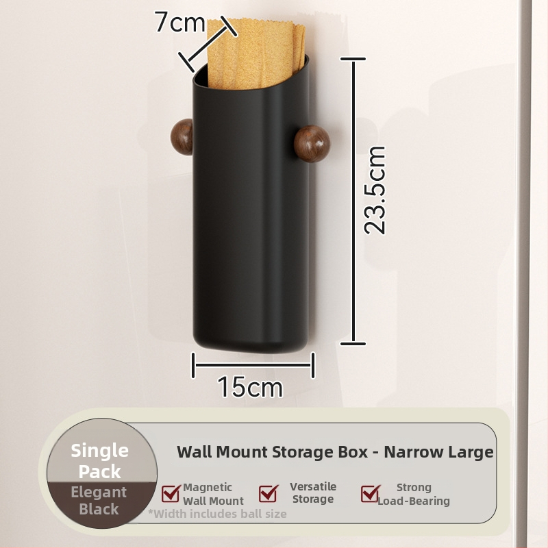 Magnētiska ledusskapja sienas uzglabāšanas plaukts, ABS materiāls, modelis Ym.7257, uzstādīšana bez urbuma, sānu virtuves organizētājs