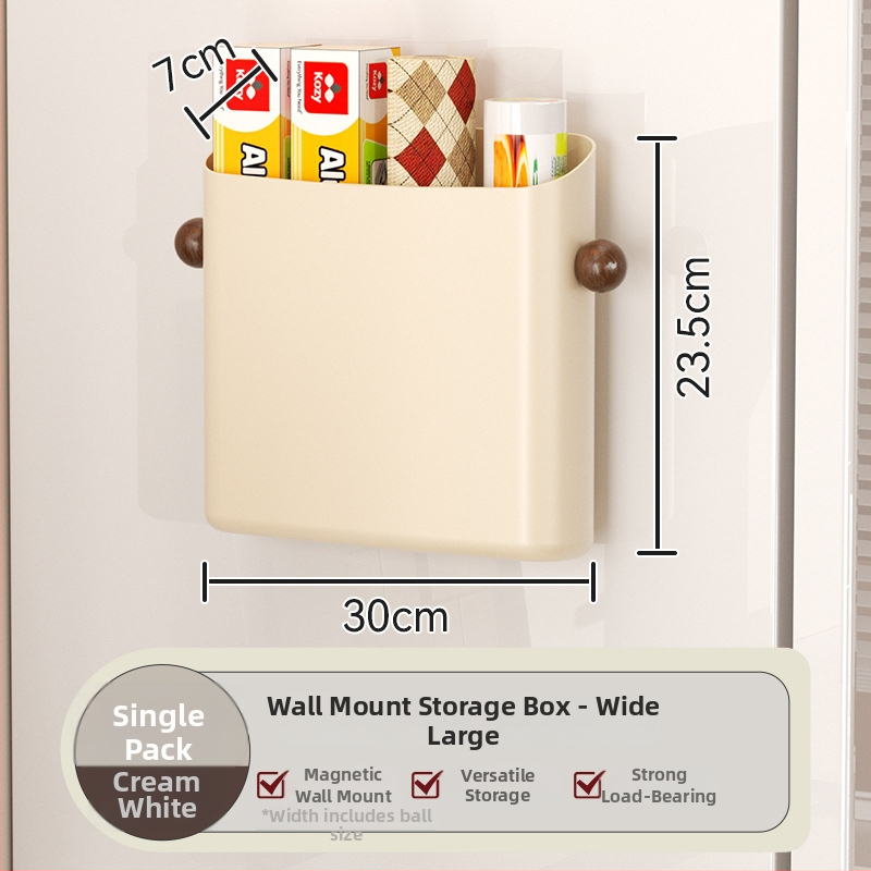 Magnētiska ledusskapja sienas uzglabāšanas plaukts, ABS materiāls, modelis Ym.7257, uzstādīšana bez urbuma, sānu virtuves organizētājs