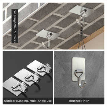 Roostevabast terasest klee-konks — raske koormus, paigaldus ilma puurimata, sobib sise- ja väliskasutuseks, veekindel, maksimaalne koormus üle 30 kg