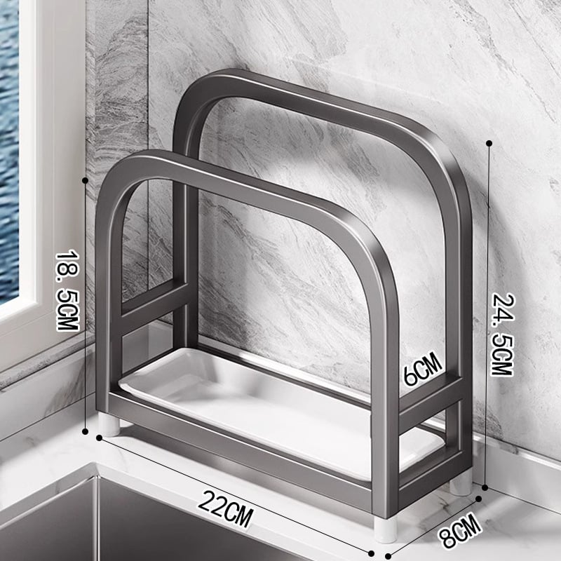 Roostevabast terasest lõikelauahoidik, köögikorraldus drenaažiga, paigalduseta, lihtne ja kaasaegne stiil