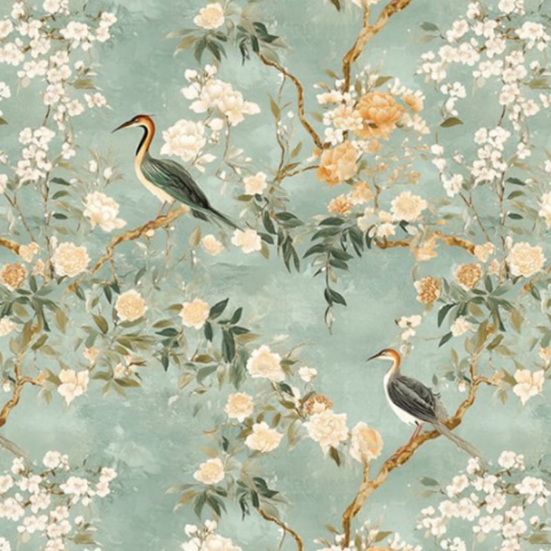 Öntapadós PVC falitapéta, új kínai stílus, mintázat – márka Bvl