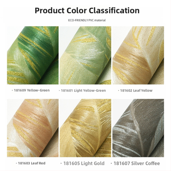 Nordic banánlevél tapéta nappaliba és hálószobába – PVC, nedvességálló, olajálló, vízálló, absztrakt dekor stílus