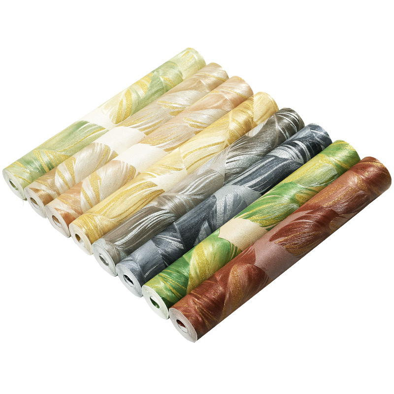 Nordic banánlevél tapéta nappaliba és hálószobába – PVC, nedvességálló, olajálló, vízálló, absztrakt dekor stílus